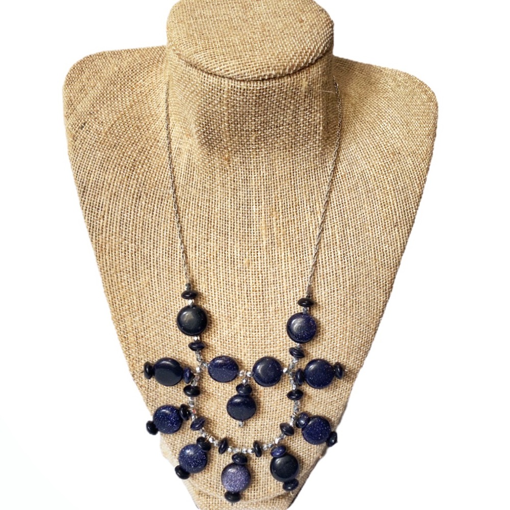 Handmade Galaxy Glass Bead Necklace